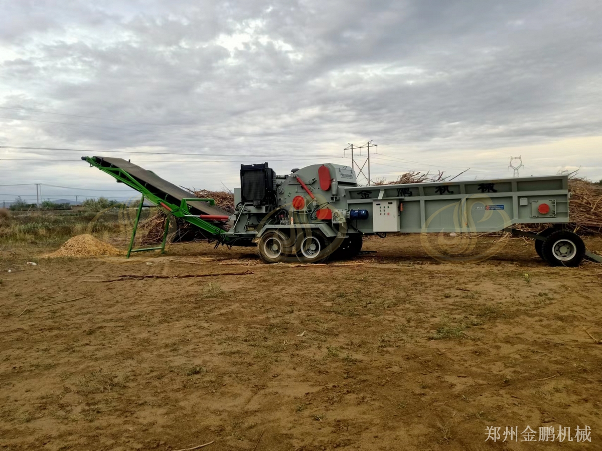 郑州金鹏木材破碎机设备用于废旧木质破碎减容
